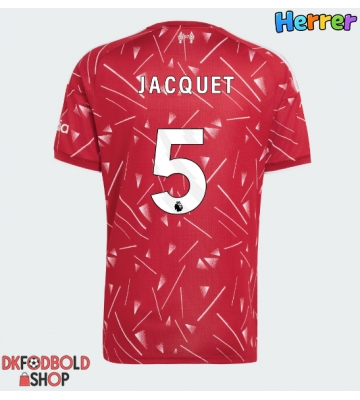 Liverpool Jeremy Jacquet #5 Hjemmebanetrøje 2026-27 Kort ærmer Liverpool Jeremy Jacquet #5 Hjemmebanetrøje 2026-27 Kort ærmer